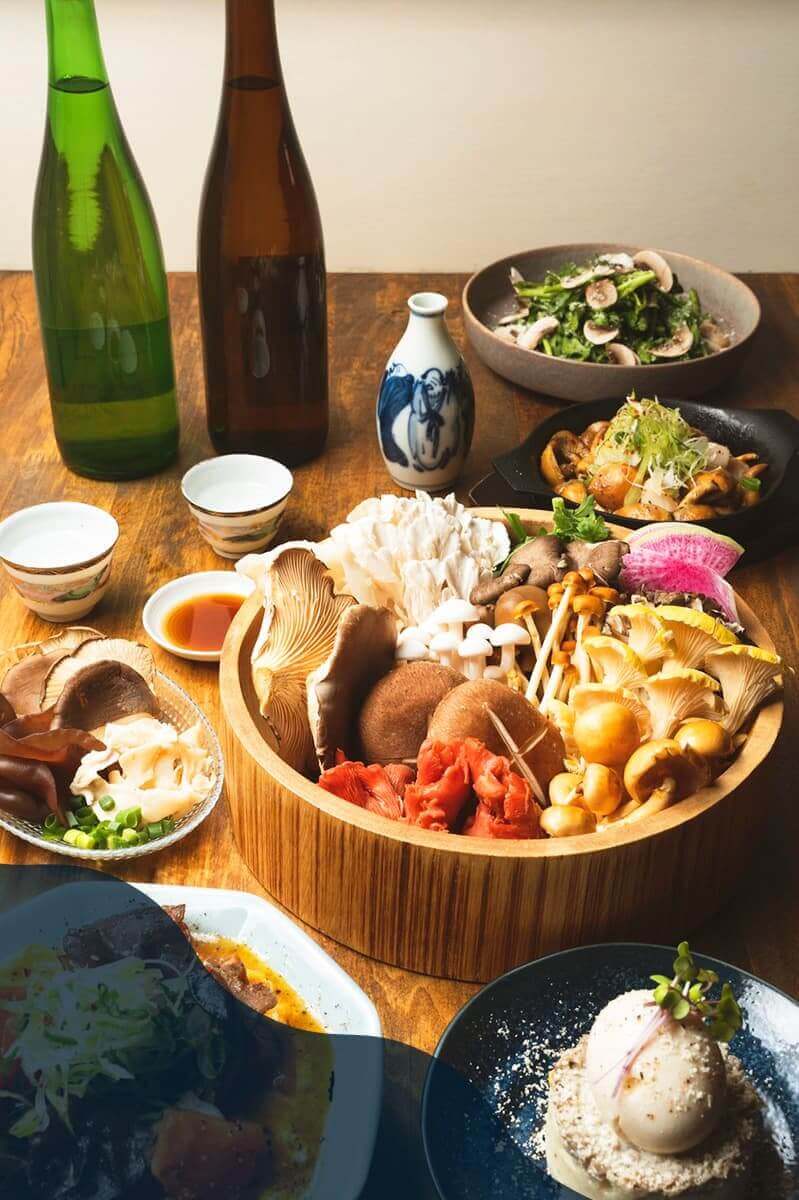 きのことおさけ料理写真