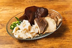名物きのこのお刺身盛合せ