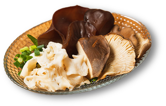 きのことおさけの名物きのこのお刺身盛合せ